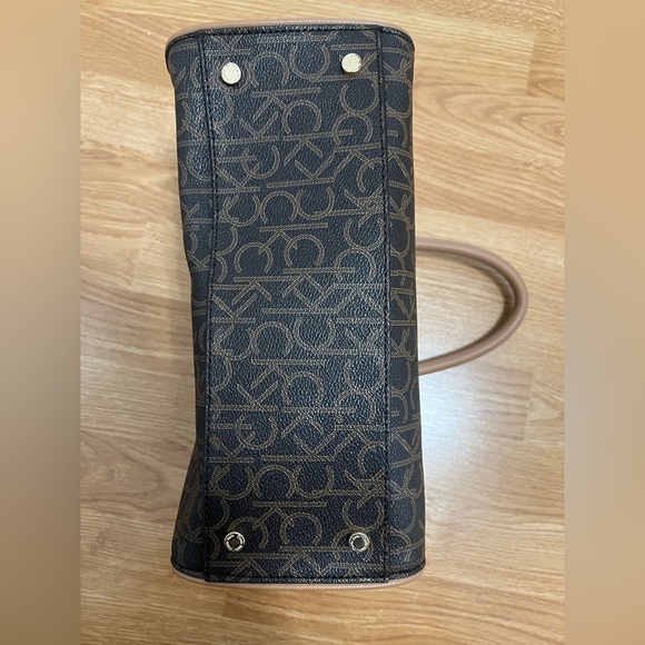 Calvin Klein Brown Monogram Satchel - Picture 11 of 13
